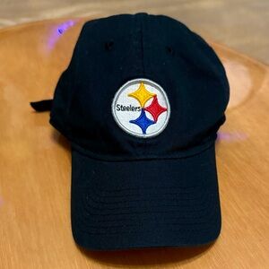 Vintage 90s Pittsburgh Steelers Reebok NFL Strap Back Hat